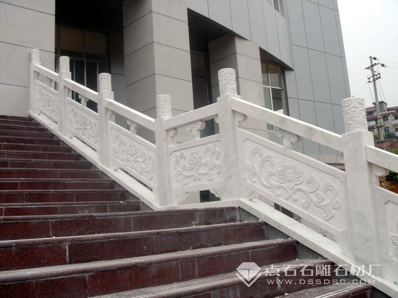 漢白玉欄桿 雕花石欄板