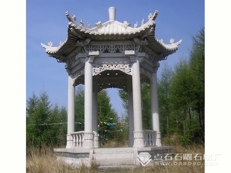 單層涼亭 青石涼亭