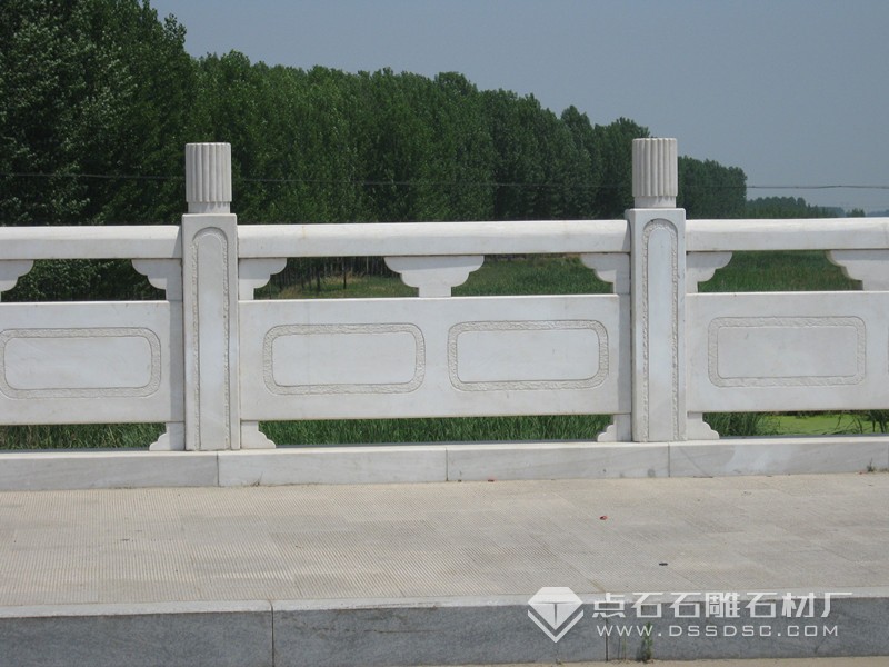 漢白玉欄桿 河道石護(hù)欄