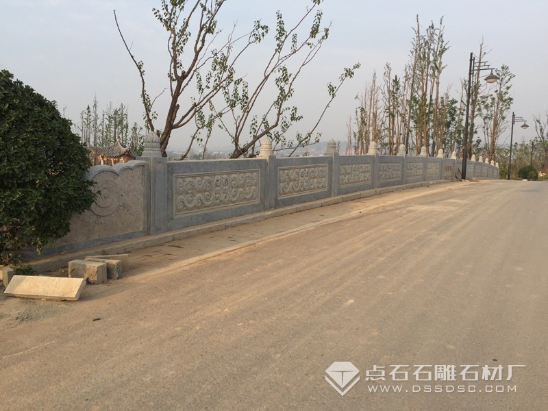 青石欄桿 青石河道圍欄