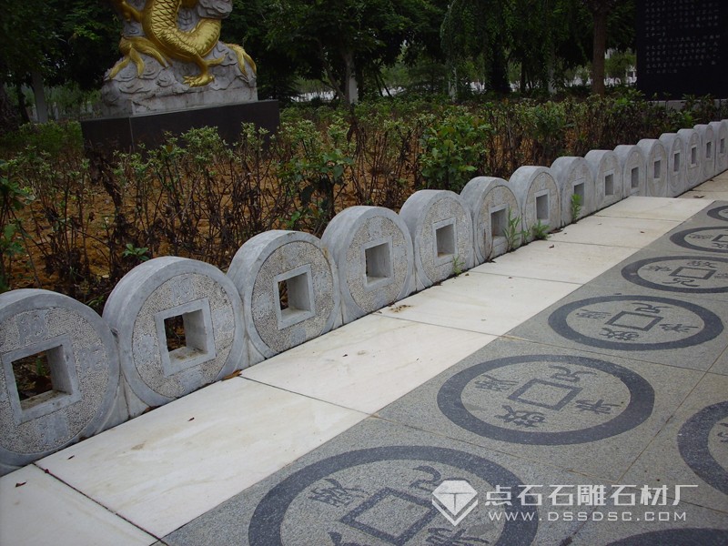 青石欄桿 異型石欄板