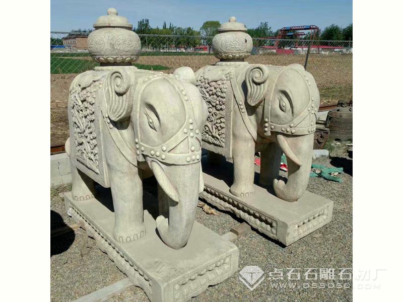 花崗巖石雕大象 花崗巖石雕大象